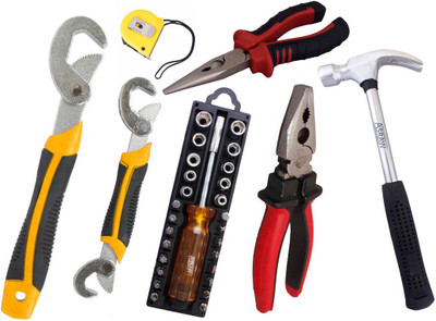 

Asraw Hand Tool Kit(7 Tools), Multicolor