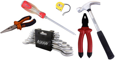 

Asraw Hand Tool Kit(14 Tools), Multicolor
