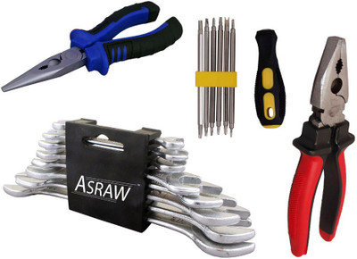 

Asraw Hand Tool Kit(12 Tools), Multicolor