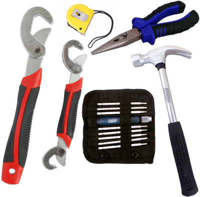 

Asraw Hand Tool Kit(6 Tools), Multicolor