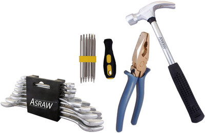 

Asraw Hand Tool Kit(12 Tools), Multicolor