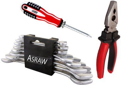 

Asraw Hand Tool Kit(11 Tools), Multicolor