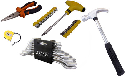 

Asraw Hand Tool Kit(13 Tools), Multicolor