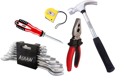 Asraw Hand Tool Kit(13 Tools), Multicolor