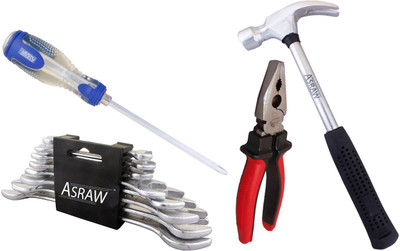 

Asraw Hand Tool Kit(12 Tools), Multicolor