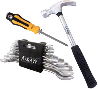 

Asraw Hand Tool Kit(11 Tools), Multicolor