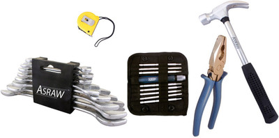 Asraw Hand Tool Kit(13 Tools), Multicolor