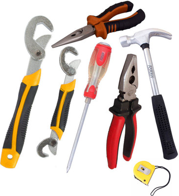 

Asraw Hand Tool Kit(7 Tools), Multicolor