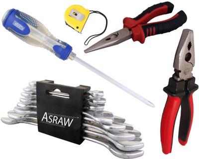 

Asraw Hand Tool Kit(13 Tools), Multicolor