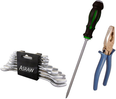 

Asraw Hand Tool Kit(11 Tools), Multicolor