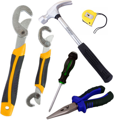 

Asraw Hand Tool Kit(6 Tools), Multicolor