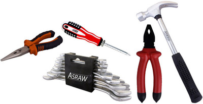 

Asraw Hand Tool Kit(13 Tools), Multicolor