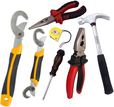 

Asraw Hand Tool Kit(7 Tools), Multicolor