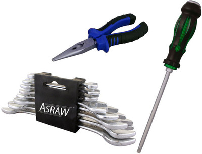 

Asraw Hand Tool Kit(11 Tools), Multicolor