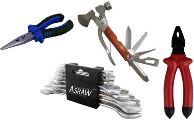 

Asraw Hand Tool Kit(12 Tools), Multicolor