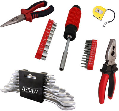 

Asraw Hand Tool Kit(13 Tools), Multicolor