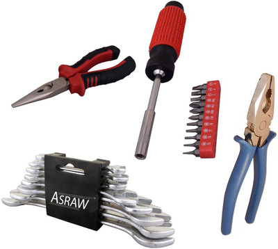 

Asraw Hand Tool Kit(12 Tools), Multicolor