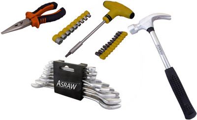 

Asraw Hand Tool Kit(12 Tools), Multicolor