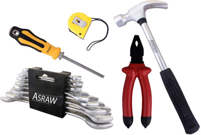 

Asraw Hand Tool Kit(13 Tools), Multicolor
