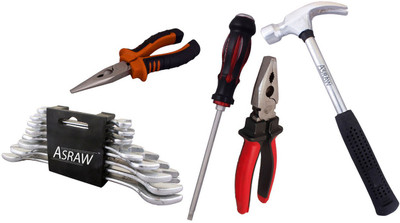 Asraw Hand Tool Kit(13 Tools), Multicolor