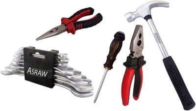 

Asraw Hand Tool Kit(13 Tools), Multicolor