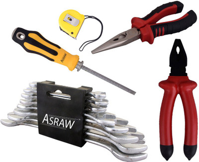 

Asraw Hand Tool Kit(13 Tools), Multicolor
