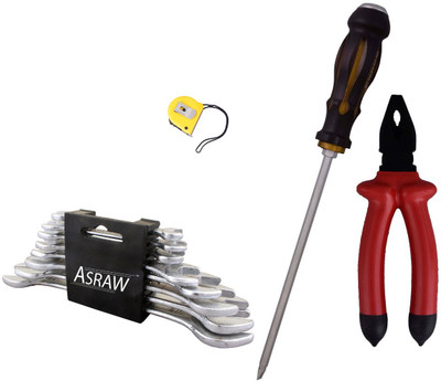 

Asraw Hand Tool Kit(12 Tools), Multicolor