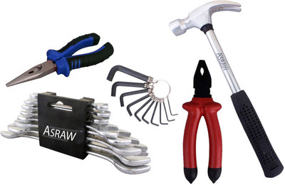 

Asraw Hand Tool Kit(13 Tools), Multicolor