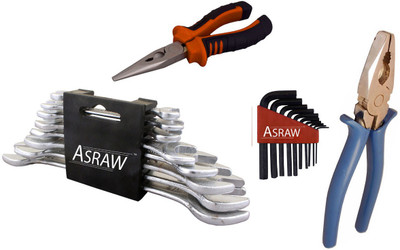 

Asraw Hand Tool Kit(12 Tools), Multicolor