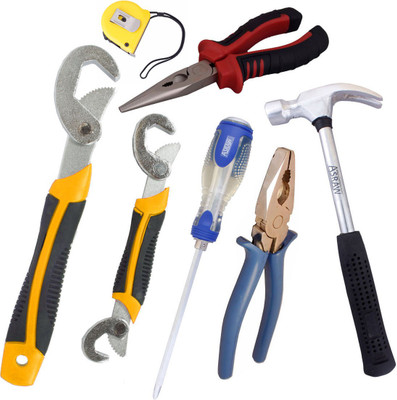 

Asraw Hand Tool Kit(7 Tools), Multicolor