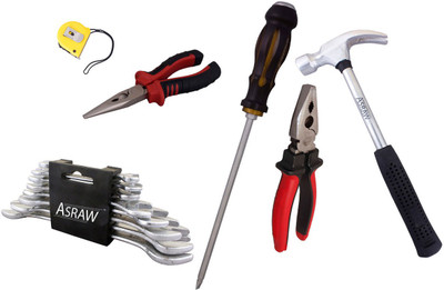 

Asraw Hand Tool Kit(14 Tools), Multicolor
