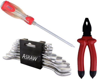 

Asraw Hand Tool Kit(11 Tools), Multicolor