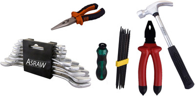 

Asraw Hand Tool Kit(13 Tools), Multicolor