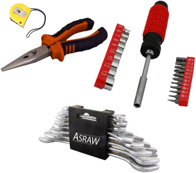 

Asraw Hand Tool Kit(12 Tools), Multicolor