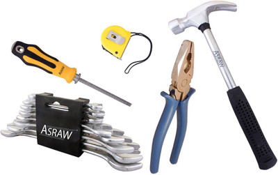 

Asraw Hand Tool Kit(13 Tools), Multicolor