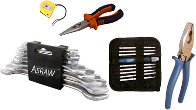 

Asraw Hand Tool Kit(13 Tools), Multicolor