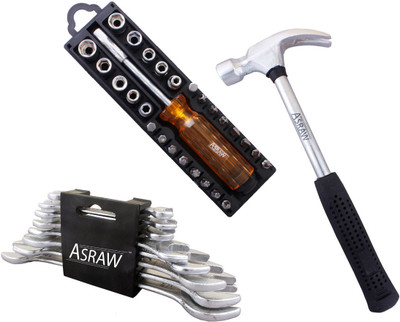

Asraw Hand Tool Kit(11 Tools), Multicolor