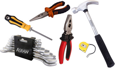 

Asraw Hand Tool Kit(14 Tools), Multicolor