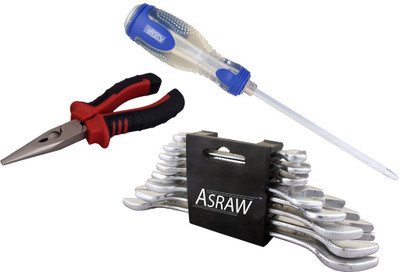 

Asraw Hand Tool Kit(11 Tools), Multicolor