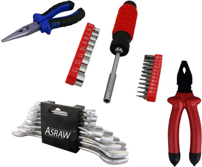 

Asraw Hand Tool Kit(12 Tools), Multicolor