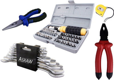 

Asraw Hand Tool Kit(13 Tools), Multicolor