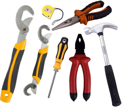 

Asraw Hand Tool Kit(7 Tools), Multicolor