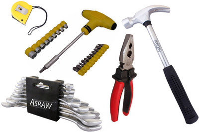 

Asraw Hand Tool Kit(13 Tools), Multicolor