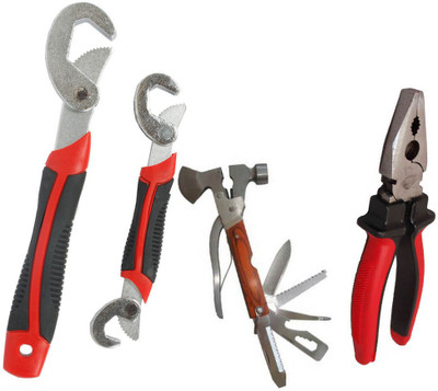 

Asraw Snap N Grip, Plier & Multi Hammer Hand Tool Kit(3 Tools), Multicolor