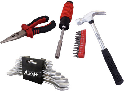 

Asraw Hand Tool Kit(12 Tools), Multicolor