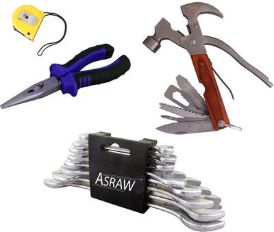 

Asraw Hand Tool Kit(12 Tools), Multicolor