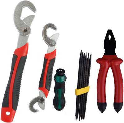 

Asraw Snap N Grip, Plier & Screwdriver Set Hand Tool Kit(3 Tools), Multicolor