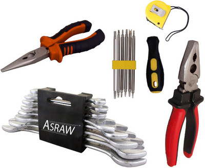 

Asraw Hand Tool Kit(13 Tools), Multicolor