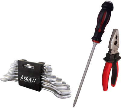 

Asraw Hand Tool Kit(11 Tools), Multicolor