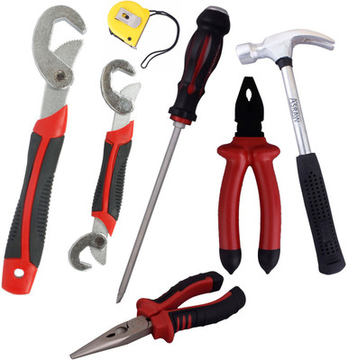 

Asraw Hand Tool Kit(7 Tools), Multicolor